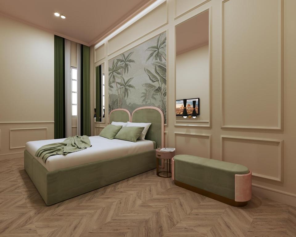 Hotel La Gemma فلورنس المظهر الخارجي الصورة 3D rendering of a bedroom
